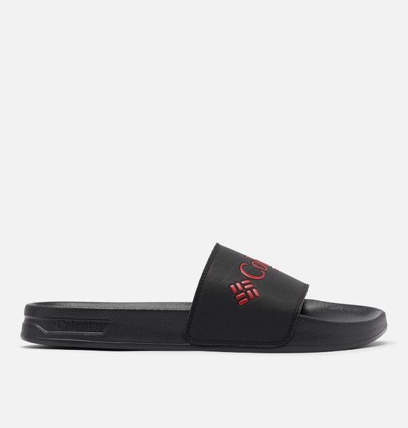 Columbia Mens Sandals UK Sale - PFG Tidal Ray Shoes Black Red UK-216512